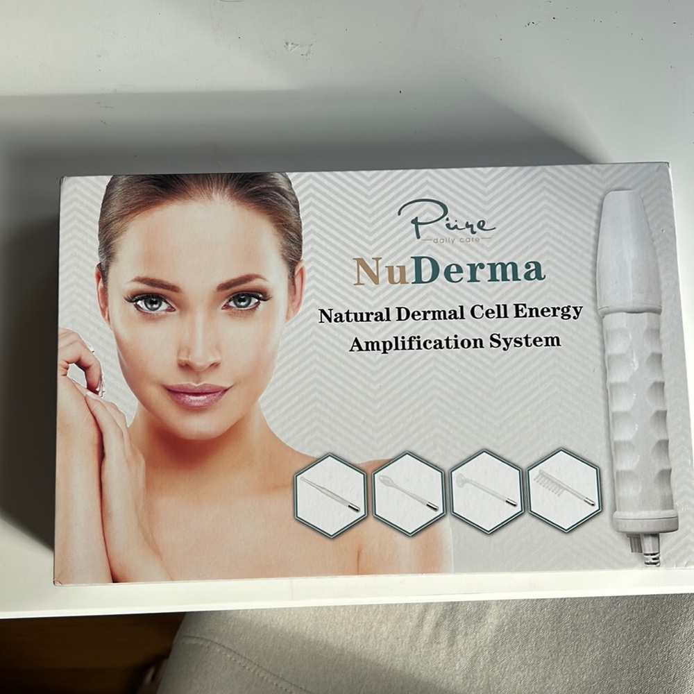 Pure Daily Care NuDerma Portable Handheld Skin Therapy Wand Machine.Cell Energy